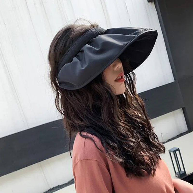 New Women's Summer Sun Visor Wide-brimmed Hat Beach Hat Adjustable UV Protection Women's Hat Can Store Empty Top Hat
New Women's Summer Sun Visor Wide-brimmed Hat Beach Hat Adjustable UV Protection Women's Hat Can Store Empty Top Hat