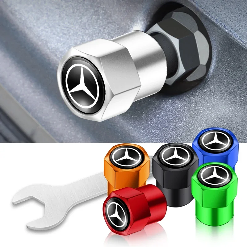 4 шт. колпачки на клапаны автомобильных шин Mercedes Benz Amg W204 W213 W205 W211 W212 W176 W203