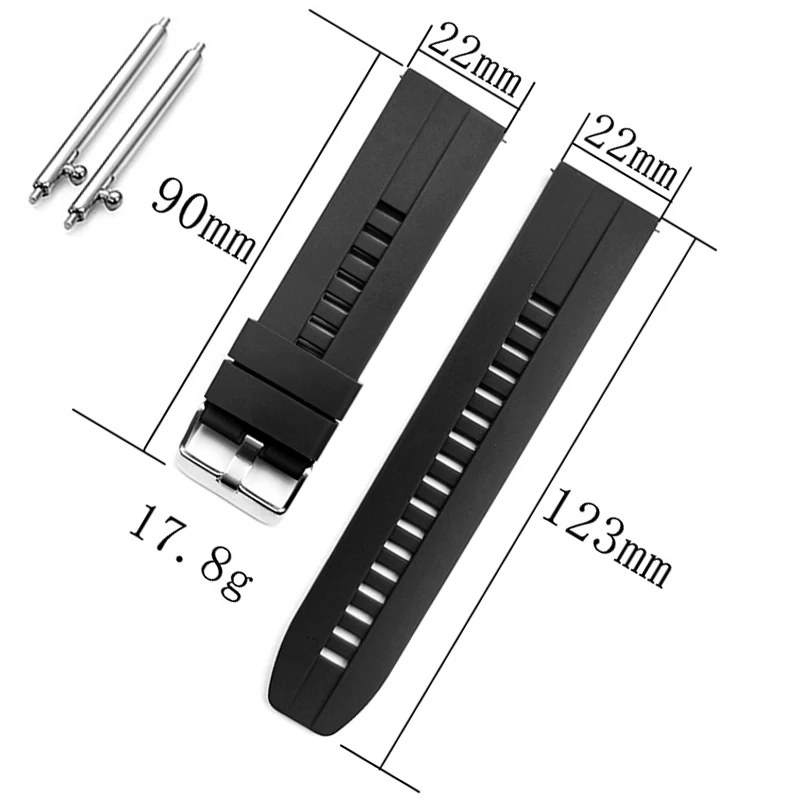 22mm Sport Silicone Band for Huawei Watch GT GT 2 46mm Wrist Strap Bracelet for Samsung Galaxy Watch 46mm Gear S3 Huami GTR 47mm
22mm Sport Silicone Band for Huawei Watch GT GT 2 46mm Wrist Strap Bracelet for Samsung Galaxy Watch 46mm Gear S3 Huami GTR 47mm