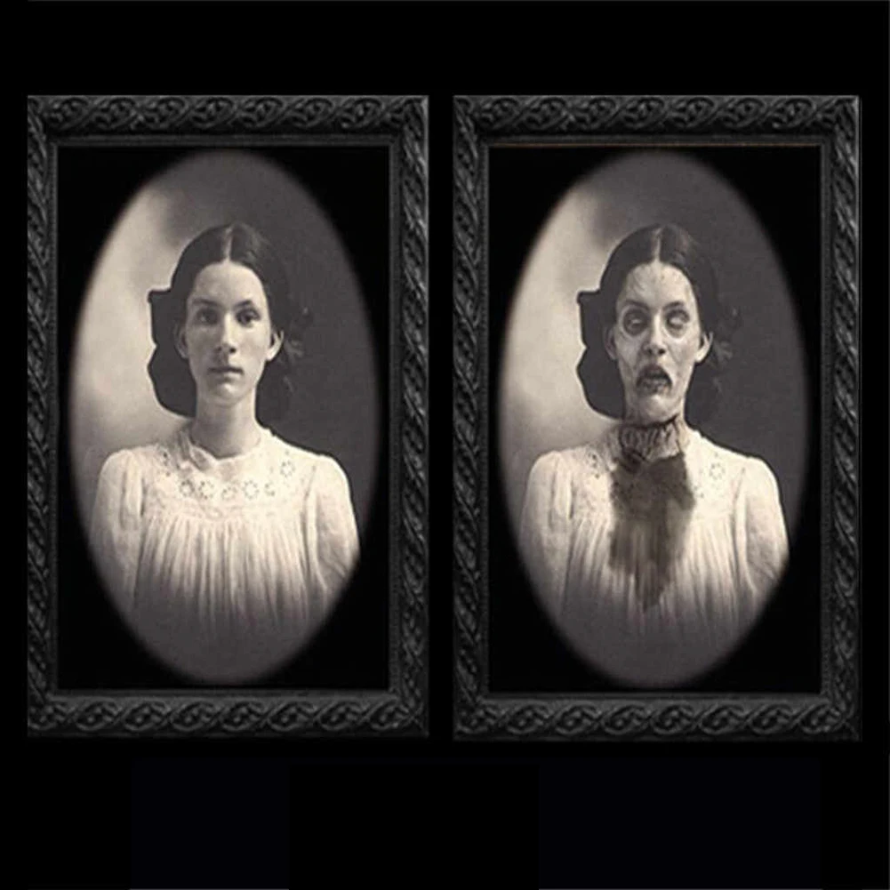New 38x25cm Halloween Changing Face Ghost Decoration Horror Craft Supplies Halloween Theme Party Props 3D Ghost Picture Frame
New 38x25cm Halloween Changing Face Ghost Decoration Horror Craft Supplies Halloween Theme Party Props 3D Ghost Picture Frame