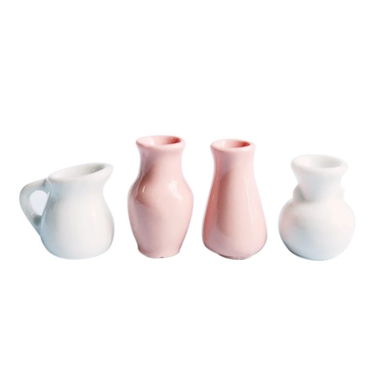 4Pcs/Set 1:12 Dollhouse Mini Ceramic Porcelain Vase Doll House Miniatures Decorative Accessories
4Pcs/Set 1:12 Dollhouse Mini Ceramic Porcelain Vase Doll House Miniatures Decorative Accessories