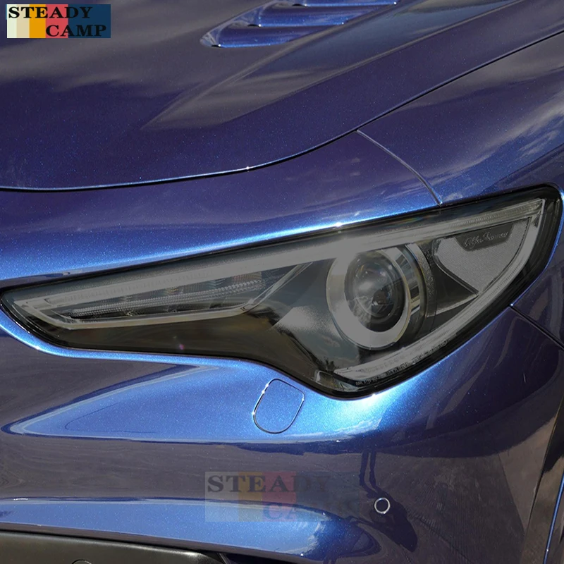 2 Pcs Car Headlight Protective Film Smoked Black Tint Wrap Vinyl Transparent TPU Sticker For Alfa Romeo Stelvio 949 2017-On 2022
2 Pcs Car Headlight Protective Film Smoked Black Tint Wrap Vinyl Transparent TPU Sticker For Alfa Romeo Stelvio 949 2017-On 2022