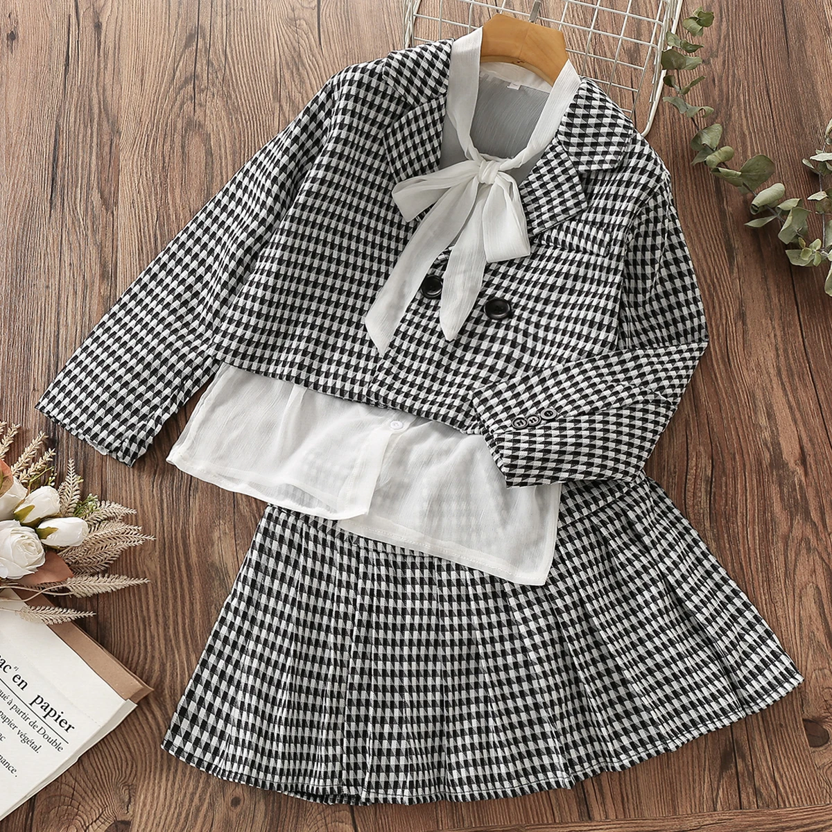 Kids School Uniform Sets Girls Suits Clothes for Teenagers Plaid Blazer & Shirt & Skirt 3 Pcs Baby Children Costumes 6-14 Years
Kids School Uniform Sets Girls Suits Clothes for Teenagers Plaid Blazer & Shirt & Skirt 3 Pcs Baby Children Costumes 6-14 Years