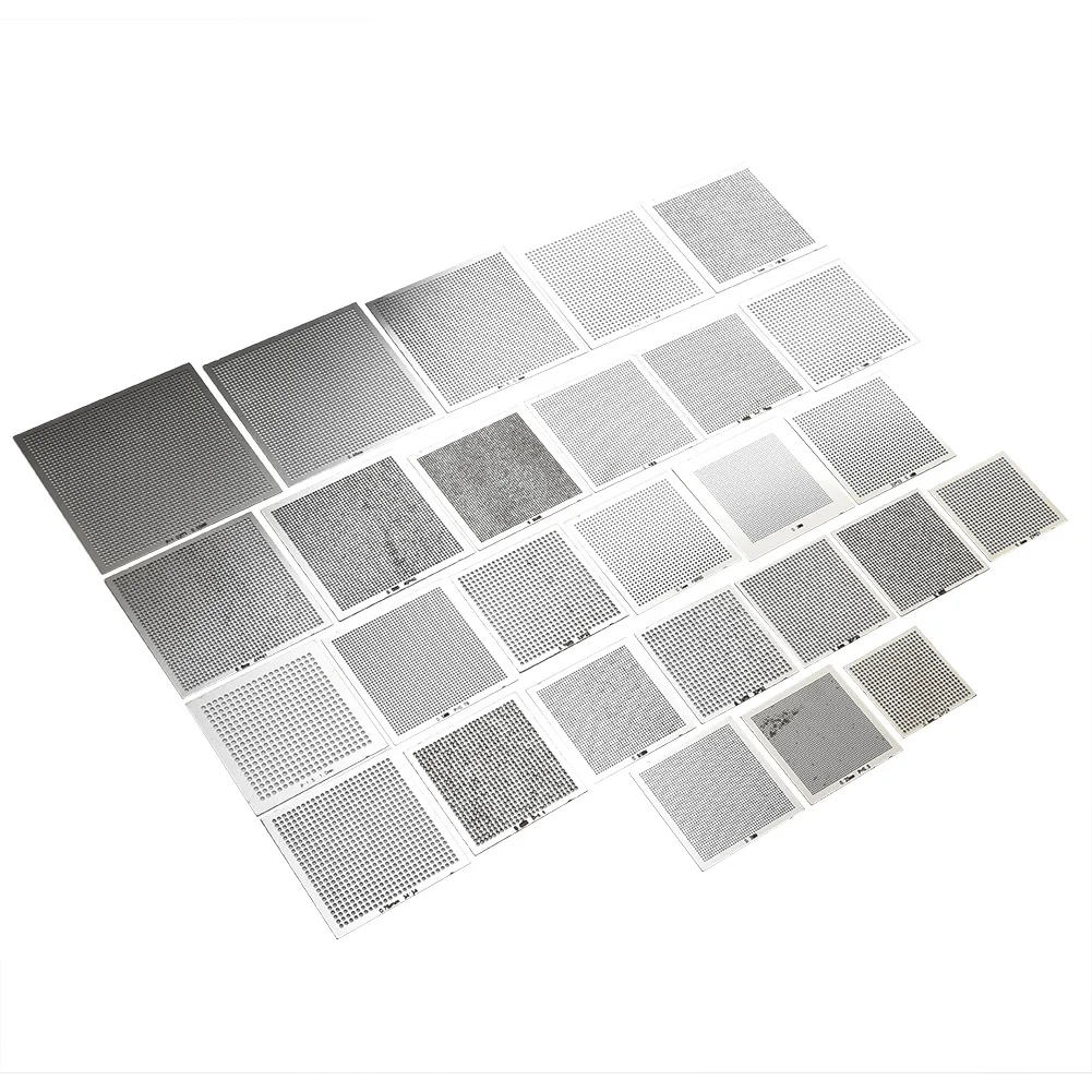 27Pcs Set BGA Reballing Rework Net Universal BGA Reball Reballing Rework Net Stencil Directly Heat Parts Kit High Quality
27Pcs Set BGA Reballing Rework Net Universal BGA Reball Reballing Rework Net Stencil Directly Heat Parts Kit High Quality