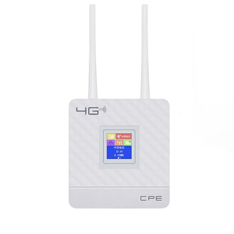 CPE903 Lte Home 4G 2 внешние антенны Wi-Fi модем CPE беспроводной маршрутизатор с портом RJ45 и слотом для Sim-карты европейская вилка
CPE903 Lte Home 4G 2 внешние антенны Wi-Fi модем CPE беспроводной маршрутизатор с портом RJ45 и слотом для Sim-карты европейская вилка