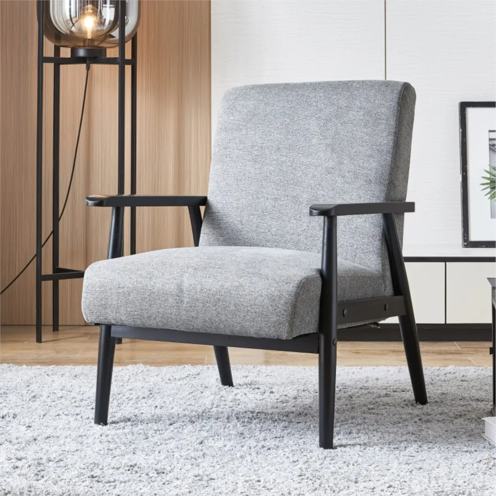 For Living Room Bedroom Grey Mid Century Armchair With Wooden Frames Upholstered Seat Farmhouse Living Room Chair
For Living Room Bedroom Grey Mid Century Armchair With Wooden Frames Upholstered Seat Farmhouse Living Room Chair