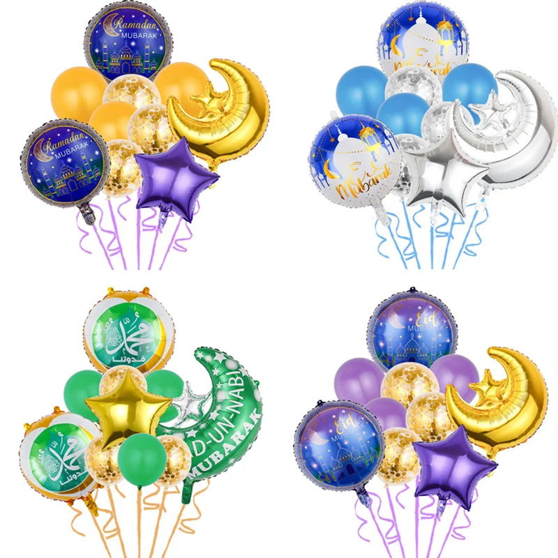 ИД Мубарак Декор латексные алюминиевые шары ИД конфетти шары исламский мусульманский фестиваль праздвечерние чные принадлежности Рамадан...
ИД Мубарак Декор латексные алюминиевые шары ИД конфетти шары исламский мусульманский фестиваль праздвечерние чные принадлежности Рамадан...
