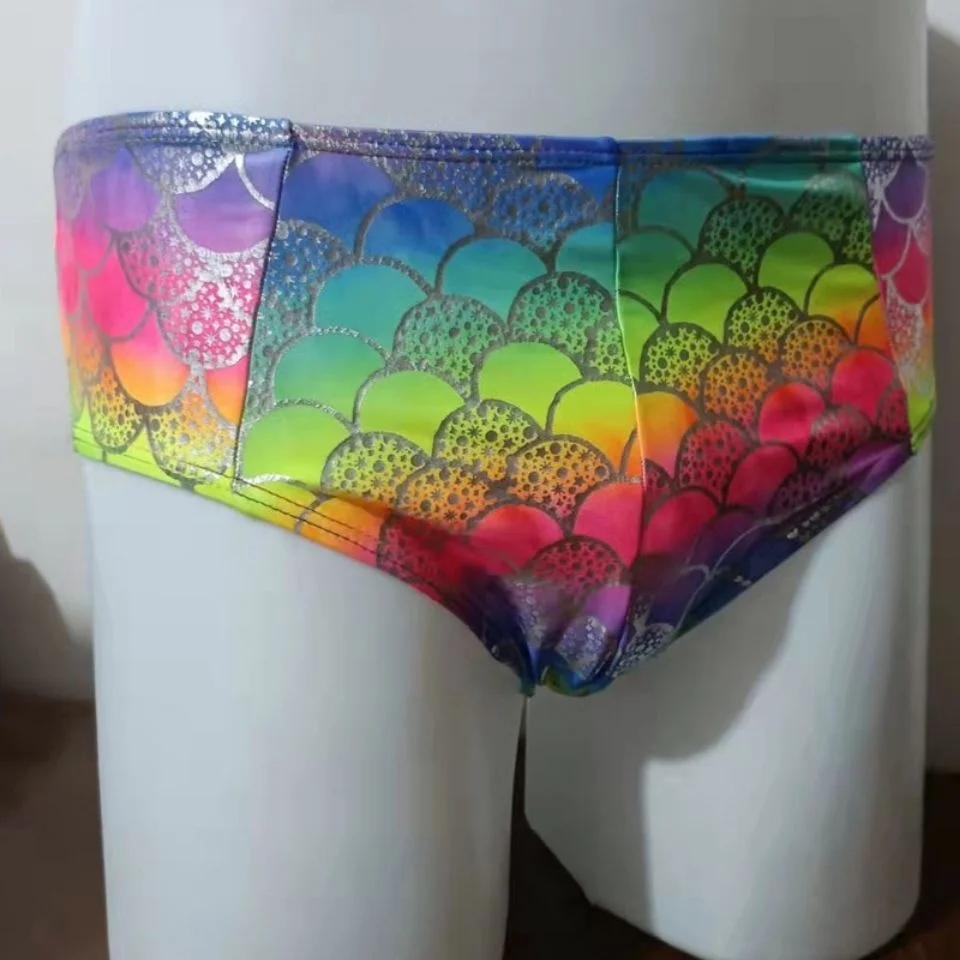 Rainbow Sexy Mens Glossy Swimwear High Waist Briefs Elastic Waistband Underpants Underwear Plus Size Bottoms 
Rainbow Sexy Mens Glossy Swimwear High Waist Briefs Elastic Waistband Underpants Underwear Plus Size Bottoms