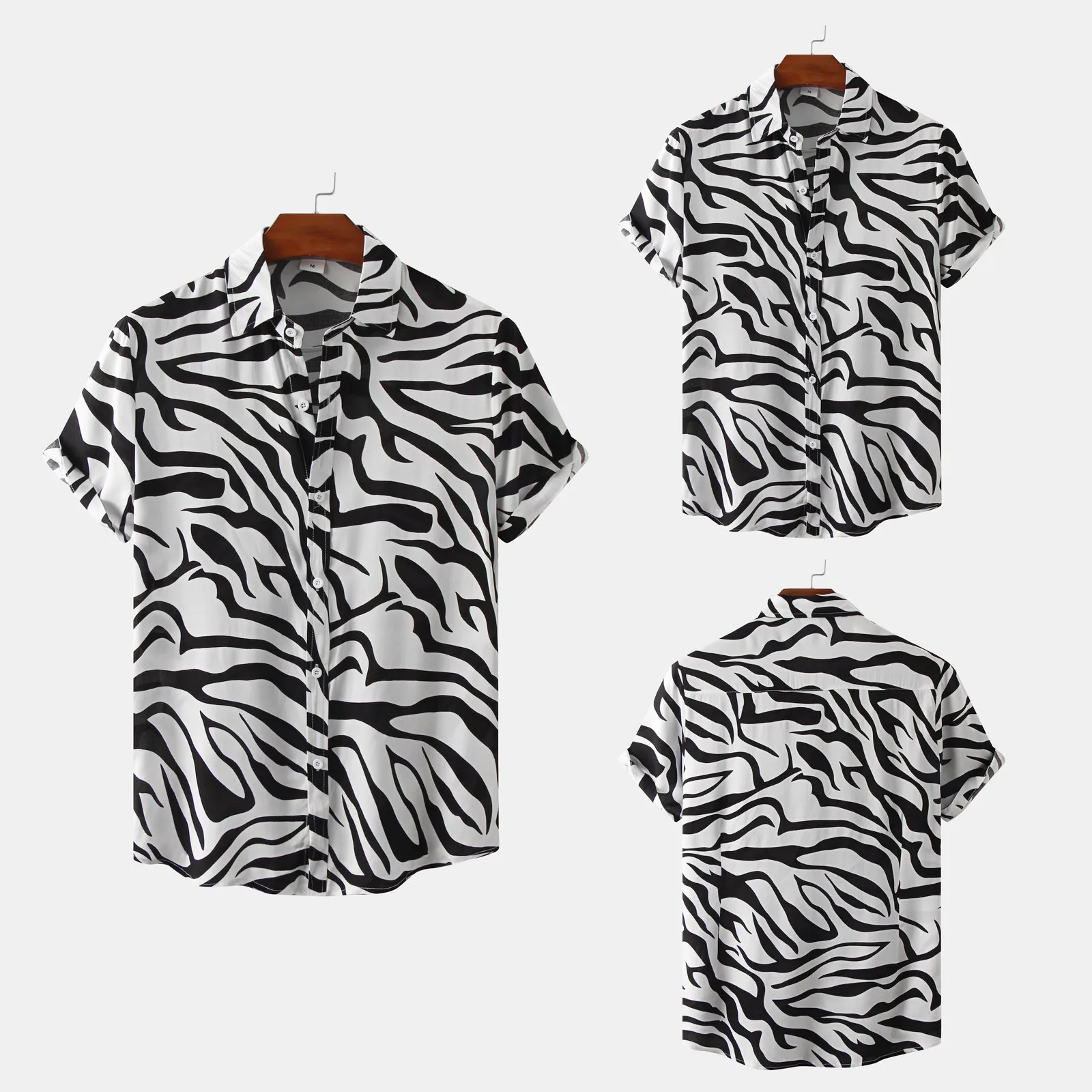 Sleeve Large Mens Fashion And Leisure Printing Buckle Lapel Short Sleeve Shirt Top
Sleeve Large Mens Fashion And Leisure Printing Buckle Lapel Short Sleeve Shirt Top