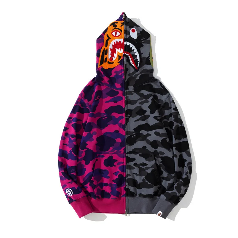 Модные камуфляжные толстовки Bape, Мужская Уличная одежда, свитшот на молнии с изображением акулы, кардиган с капюшоном, толстовка, толстовка,...
Модные камуфляжные толстовки Bape, Мужская Уличная одежда, свитшот на молнии с изображением акулы, кардиган с капюшоном, толстовка, толстовка,...