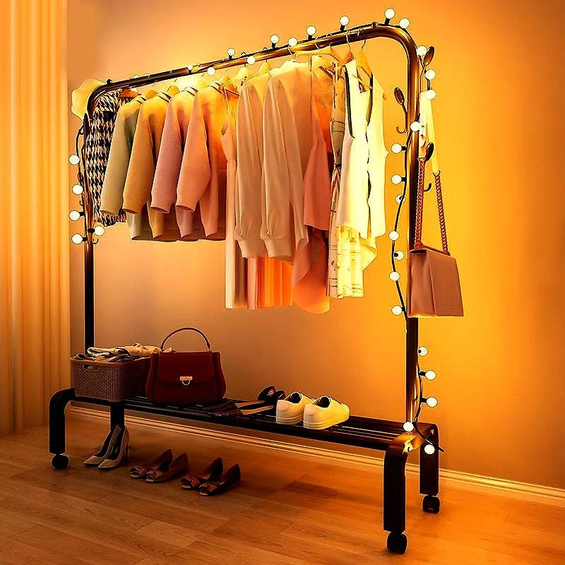 

Modern Metal Detachable Coat Rack Place Saving Standing Floor Clothes Drying Rack Recibidor De Entrada Mueble Home Furniture