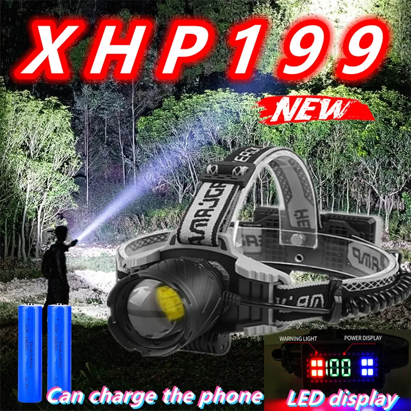 NEW XHP199 Most Powerful LED Headlamp Headlight 18650 USB Head Flashlight Rechargeable Head Lamp XHP160 Waterproof Fishing Light
NEW XHP199 Most Powerful LED Headlamp Headlight 18650 USB Head Flashlight Rechargeable Head Lamp XHP160 Waterproof Fishing Light