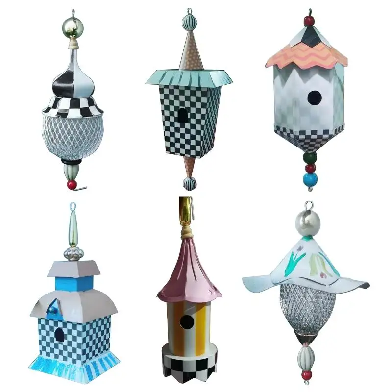 Hanging Bird Feeder for Garden Yard Outside Decoration Wild Bird House Small Nest Seed Feeders for Oriole Sparrow
Hanging Bird Feeder for Garden Yard Outside Decoration Wild Bird House Small Nest Seed Feeders for Oriole Sparrow