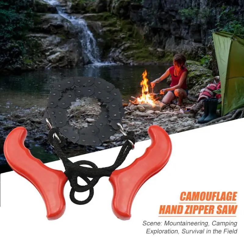 Woodworking Pocket Hand Chainsaw Heavy Duty Manganese Survival Wire Saw Camp Hike Outdoor Hunt Fish Tool Cut Cutter Wood Forest
Woodworking Pocket Hand Chainsaw Heavy Duty Manganese Survival Wire Saw Camp Hike Outdoor Hunt Fish Tool Cut Cutter Wood Forest