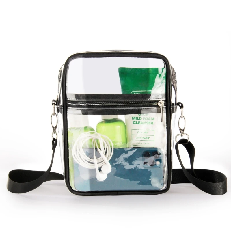 Casual Transparent Crossbody Phone Bag PVC Clear Purse Women Men Waterproof Shoulder Messenger Bag Travel Outdoor Shopping Tote
Casual Transparent Crossbody Phone Bag PVC Clear Purse Women Men Waterproof Shoulder Messenger Bag Travel Outdoor Shopping Tote