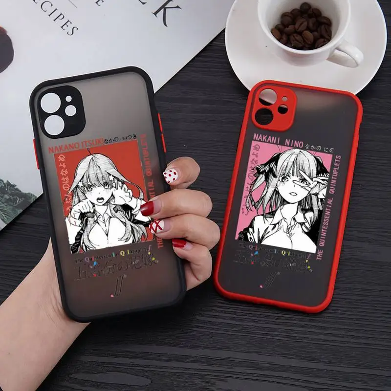 The Quintessential Quintuplets anime Phone Case matte transparent For iphone 11 12 13 6 s 7 8 plus mini x xs xr pro max cover
The Quintessential Quintuplets anime Phone Case matte transparent For iphone 11 12 13 6 s 7 8 plus mini x xs xr pro max cover