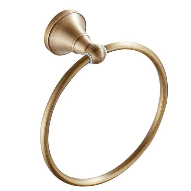 Antique Gold Brass Towel Holder Bathroom Wall Mounted Round Towel Rings Towel Rack Kitchen Storage Accessories
Antique Gold Brass Towel Holder Bathroom Wall Mounted Round Towel Rings Towel Rack Kitchen Storage Accessories
