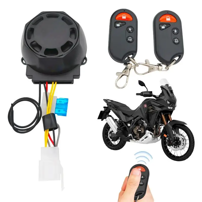 Motorcycle Security Alarm System 12V Anti-Theft Wireless Remote Control 120dB Speaker Vibration Alarm Double Flash Function
Motorcycle Security Alarm System 12V Anti-Theft Wireless Remote Control 120dB Speaker Vibration Alarm Double Flash Function