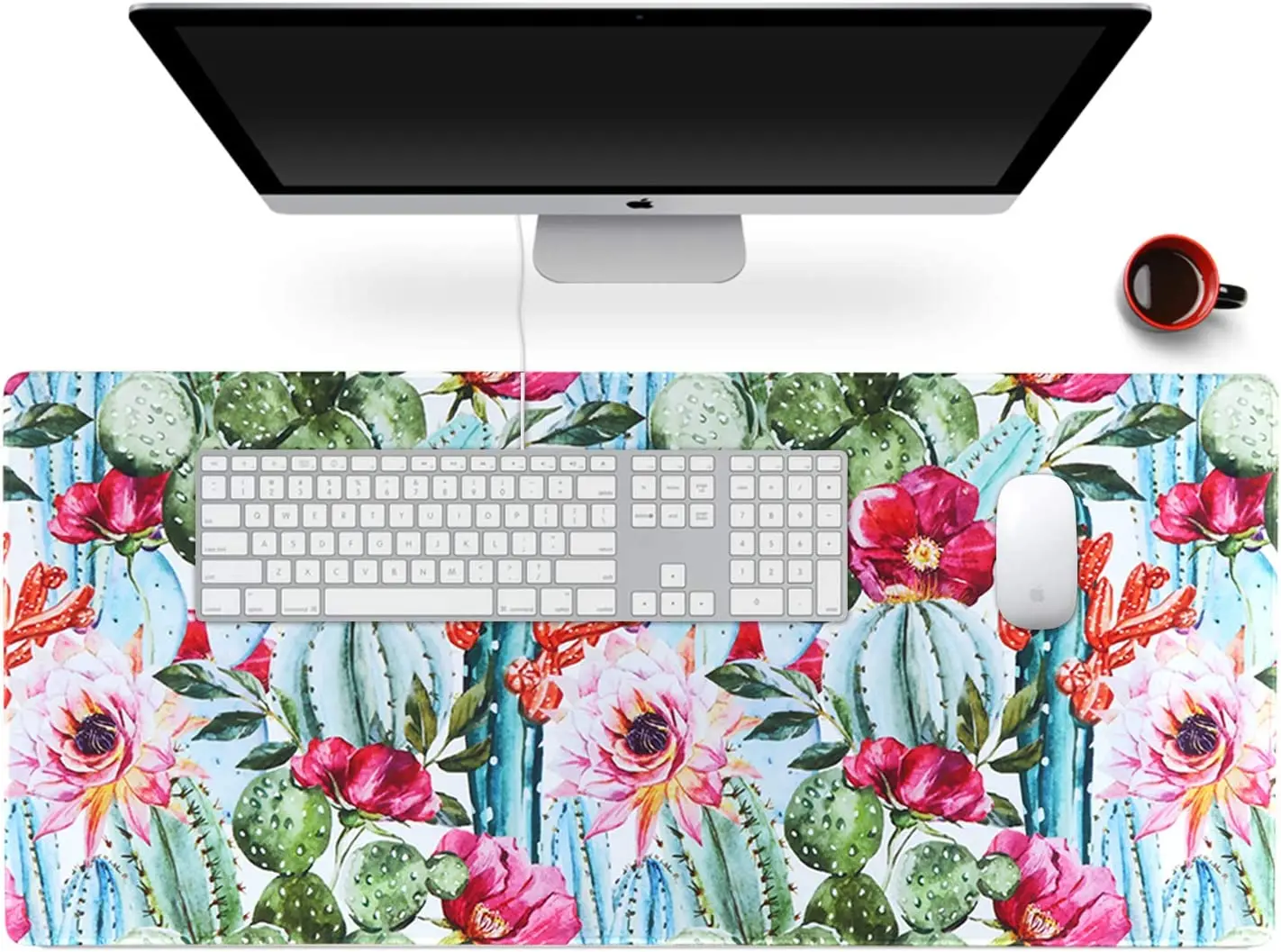 Cactus Desk Mat Extended XXL Keyboard Laptop Mousepad with Stitched Edges Non Slip Base Computer Desk Pad 35.4x15.7 Inch
Cactus Desk Mat Extended XXL Keyboard Laptop Mousepad with Stitched Edges Non Slip Base Computer Desk Pad 35.4x15.7 Inch