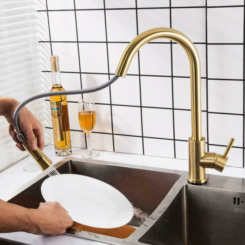 Kitchen Faucet Pull Out Sense Faucets 304 Stainless Steel Gold Black Sink Touch Water Tap Single Handle Mixer Rotation Shower
Kitchen Faucet Pull Out Sense Faucets 304 Stainless Steel Gold Black Sink Touch Water Tap Single Handle Mixer Rotation Shower