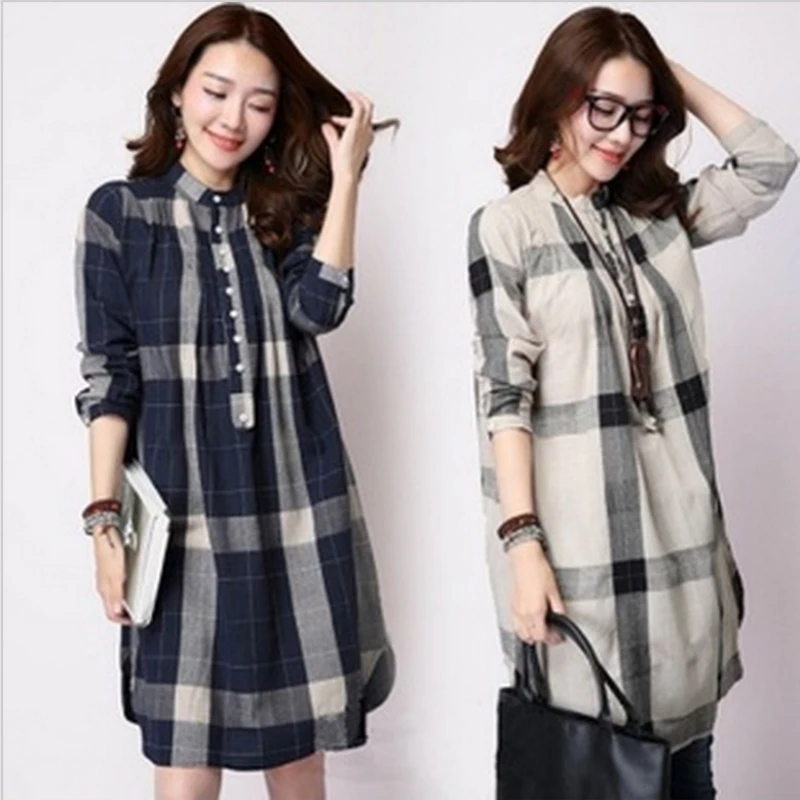 Plus Size Maternity Blouses New Top For Pregnant Women Cotton Linen Grid Shirts Gravida Clothes Full Sleeve Dot Dress
Plus Size Maternity Blouses New Top For Pregnant Women Cotton Linen Grid Shirts Gravida Clothes Full Sleeve Dot Dress