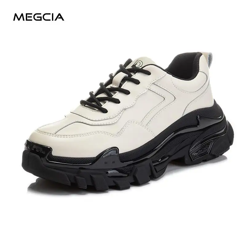 Women's Sneakers Shoes Spring 2022 Thick Bottom Lace-up Sport Casual Shoes Flat Platform Shoes Female Black Beige Designer M222
Women's Sneakers Shoes Spring 2022 Thick Bottom Lace-up Sport Casual Shoes Flat Platform Shoes Female Black Beige Designer M222