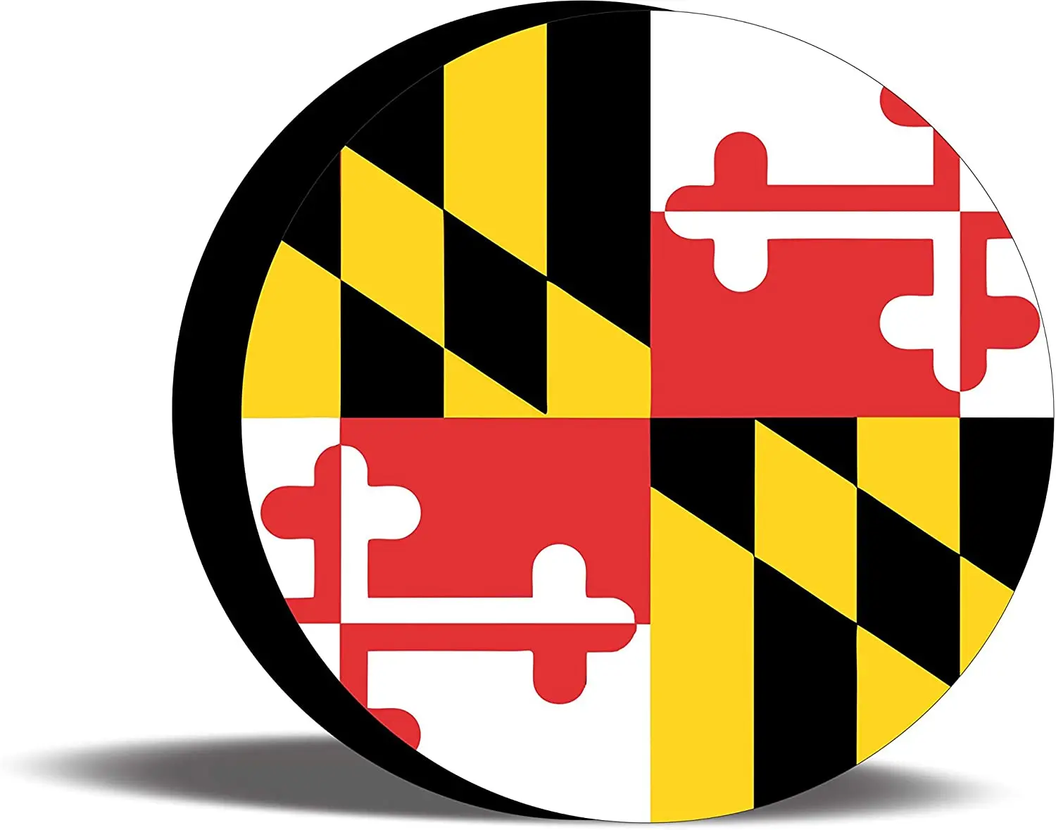 

TIRE COVER CENTRAL Maryland Flag Wheel Spare Tire Cover (Select tire Size/Back up Camera Option in MENU) Sizes for All Make mode