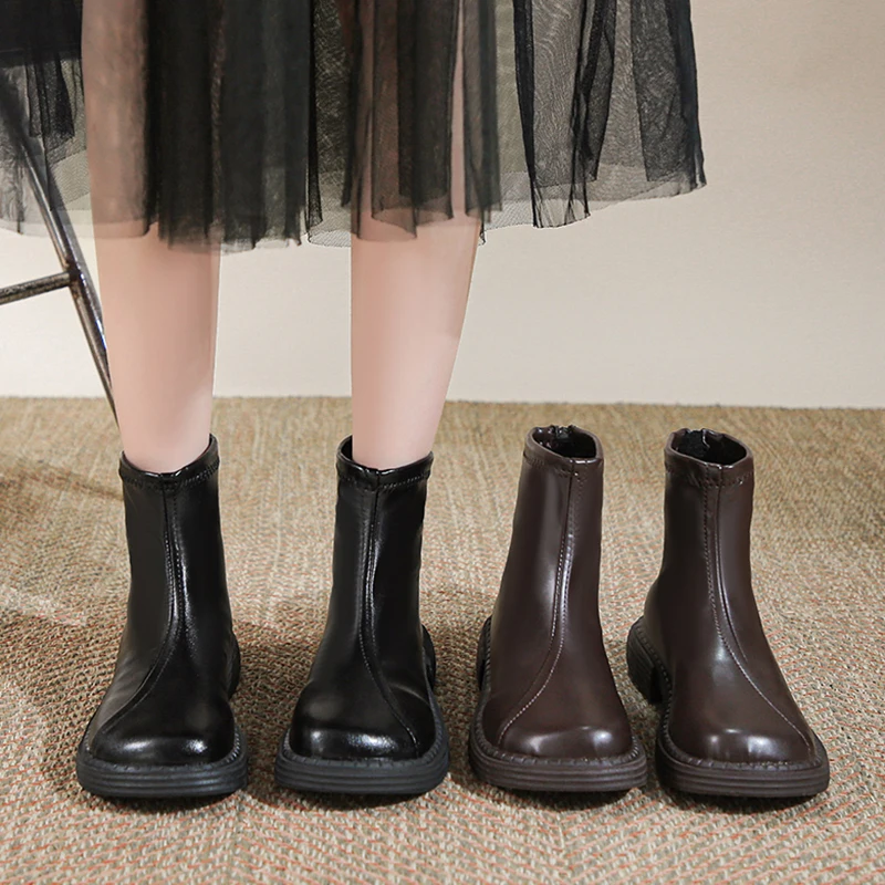 Lady Boots Shoes Chelsea Flat Heel Lace Up Boots-Women Round Toe Ankle Low Autumn 2023 Rubber Lolita PU Rome Increased Internal
Lady Boots Shoes Chelsea Flat Heel Lace Up Boots-Women Round Toe Ankle Low Autumn 2023 Rubber Lolita PU Rome Increased Internal
