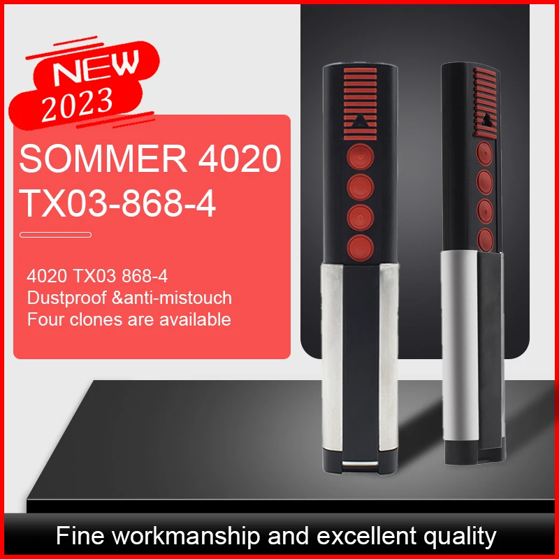 SOMMER 4020 TX03 868 4 4026 TX03 868 2 Пульт дистанционного управления 868 МГц SOMMER 4011 4025 4031 4035 пульт дистанционного управления гаражной дверью
SOMMER 4020 TX03 868 4 4026 TX03 868 2 Пульт дистанционного управления 868 МГц SOMMER 4011 4025 4031 4035 пульт дистанционного управления гаражной дверью