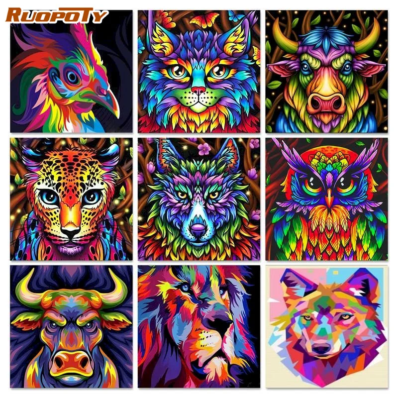 RUOPOTY Picture Paint By Numbers For Adults Colorful Dog Canvas Painting Wall Art Handpainted Oil Painting For Home Decor
RUOPOTY Picture Paint By Numbers For Adults Colorful Dog Canvas Painting Wall Art Handpainted Oil Painting For Home Decor