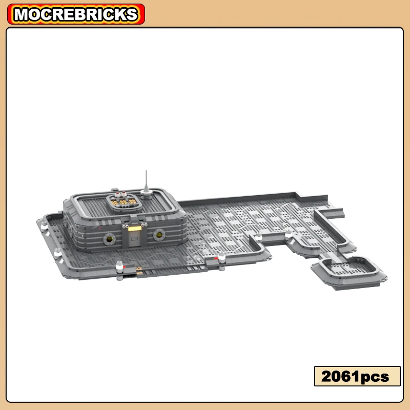 

2061pcs MOC-155921 Space War Architecture Trask Bar And Harbor Modular Building Block Assembly Model Brick Toy Children's Gifts