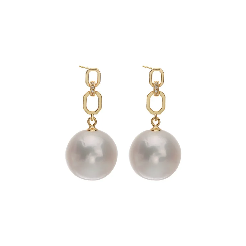 Natural Freshwater Culture White Pearl Earrings S925 Sterling Sliver Gold Plated for Women
Natural Freshwater Culture White Pearl Earrings S925 Sterling Sliver Gold Plated for Women