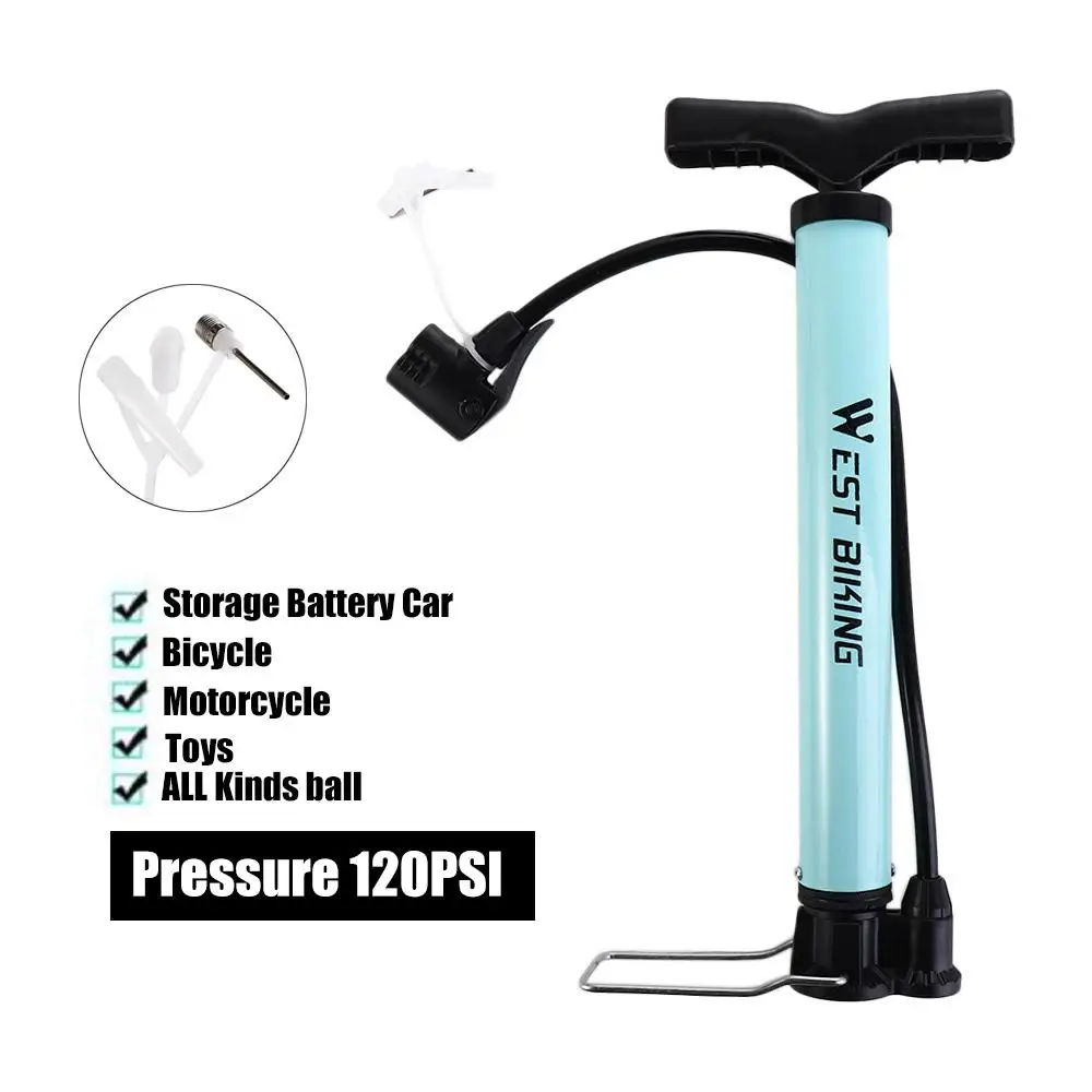 Mountain Bike High Pressure Air Pump 120PSI Cycling Pump Multi-Function Steel Football Basketball Bicycle Tyre Inflator
Mountain Bike High Pressure Air Pump 120PSI Cycling Pump Multi-Function Steel Football Basketball Bicycle Tyre Inflator