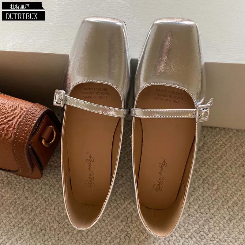 Ladies Flats Shoes Mary Jane Square Toe 2023 Slip-On Footwear Ballet Flats Spring Black Elegant Casual Shoes Sandals
Ladies Flats Shoes Mary Jane Square Toe 2023 Slip-On Footwear Ballet Flats Spring Black Elegant Casual Shoes Sandals
