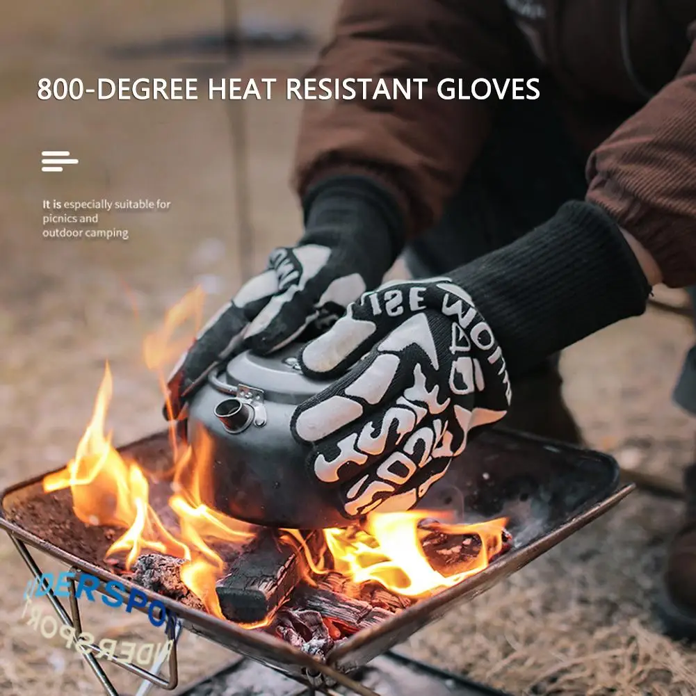 Outdoor High Temperature Resistant Gloves Camping Insulation And Anti-Hot Gloves Camping Tools Silicone Flame Retardant Gloves
Outdoor High Temperature Resistant Gloves Camping Insulation And Anti-Hot Gloves Camping Tools Silicone Flame Retardant Gloves