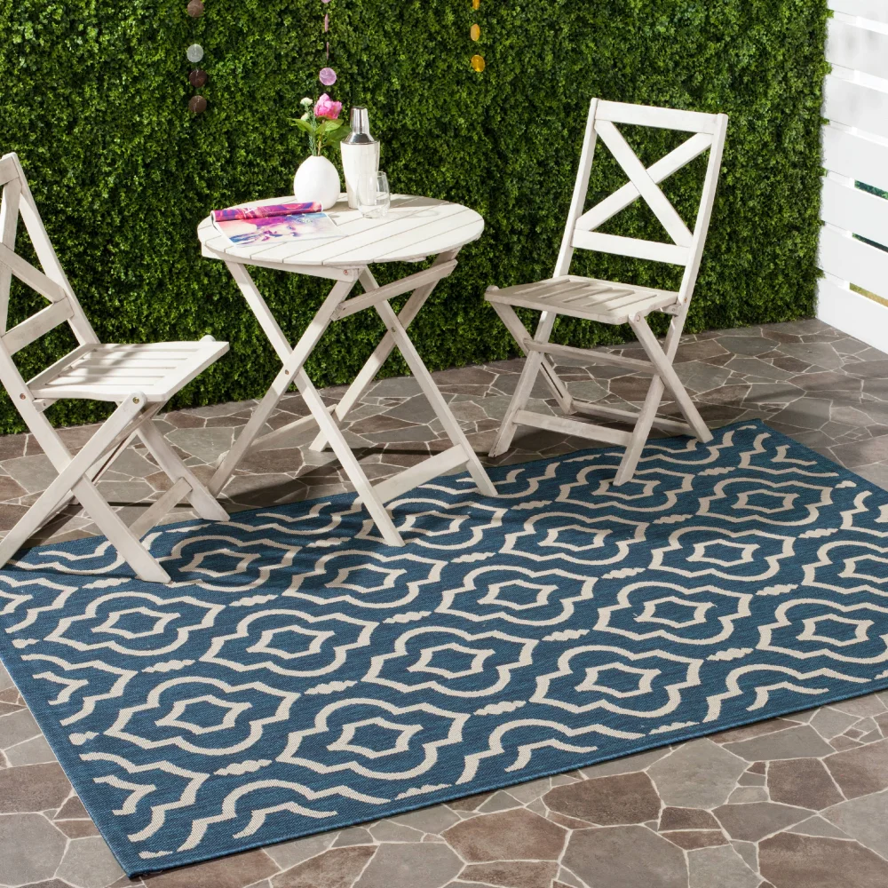 Safavieh Courtyard Alexa Geometric Indoor/Outdoor Area Rug, 9' x 12', Navy/Beige
Safavieh Courtyard Alexa Geometric Indoor/Outdoor Area Rug, 9' x 12', Navy/Beige