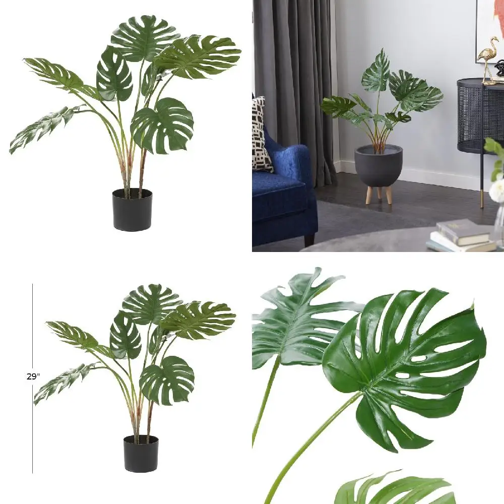 Ambesonne Stylish, Ambesonne Cylinder Monstera Artificial Plant in Black Plastic Pot - Perfect Home & Office Decor
Ambesonne Stylish, Ambesonne Cylinder Monstera Artificial Plant in Black Plastic Pot - Perfect Home & Office Decor