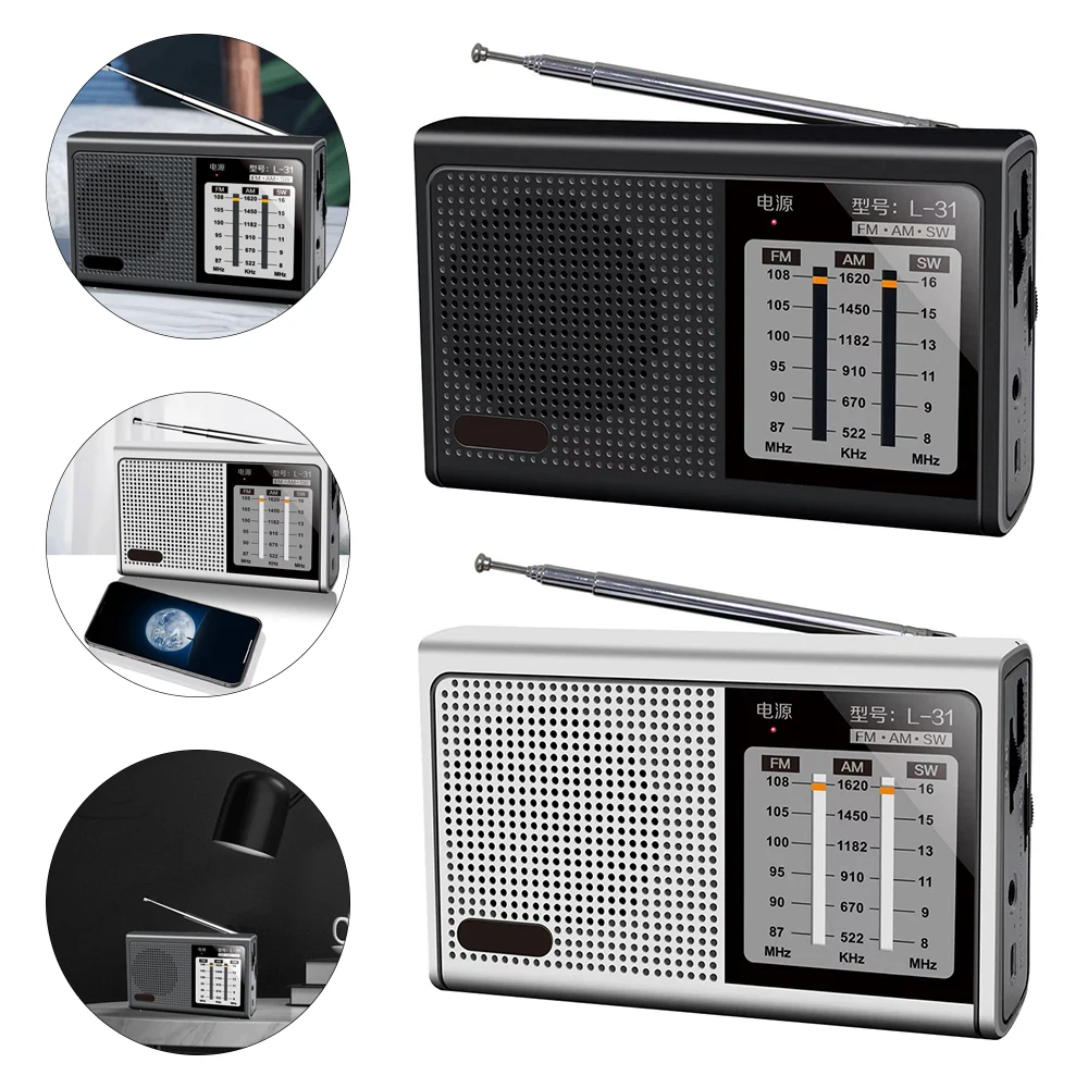 L-31 Radio Receiver Mini Portable Full Band Radio Handheld USB Rechargeable FM AM SW Retro Speaker Devices Retractable Antenna
L-31 Radio Receiver Mini Portable Full Band Radio Handheld USB Rechargeable FM AM SW Retro Speaker Devices Retractable Antenna