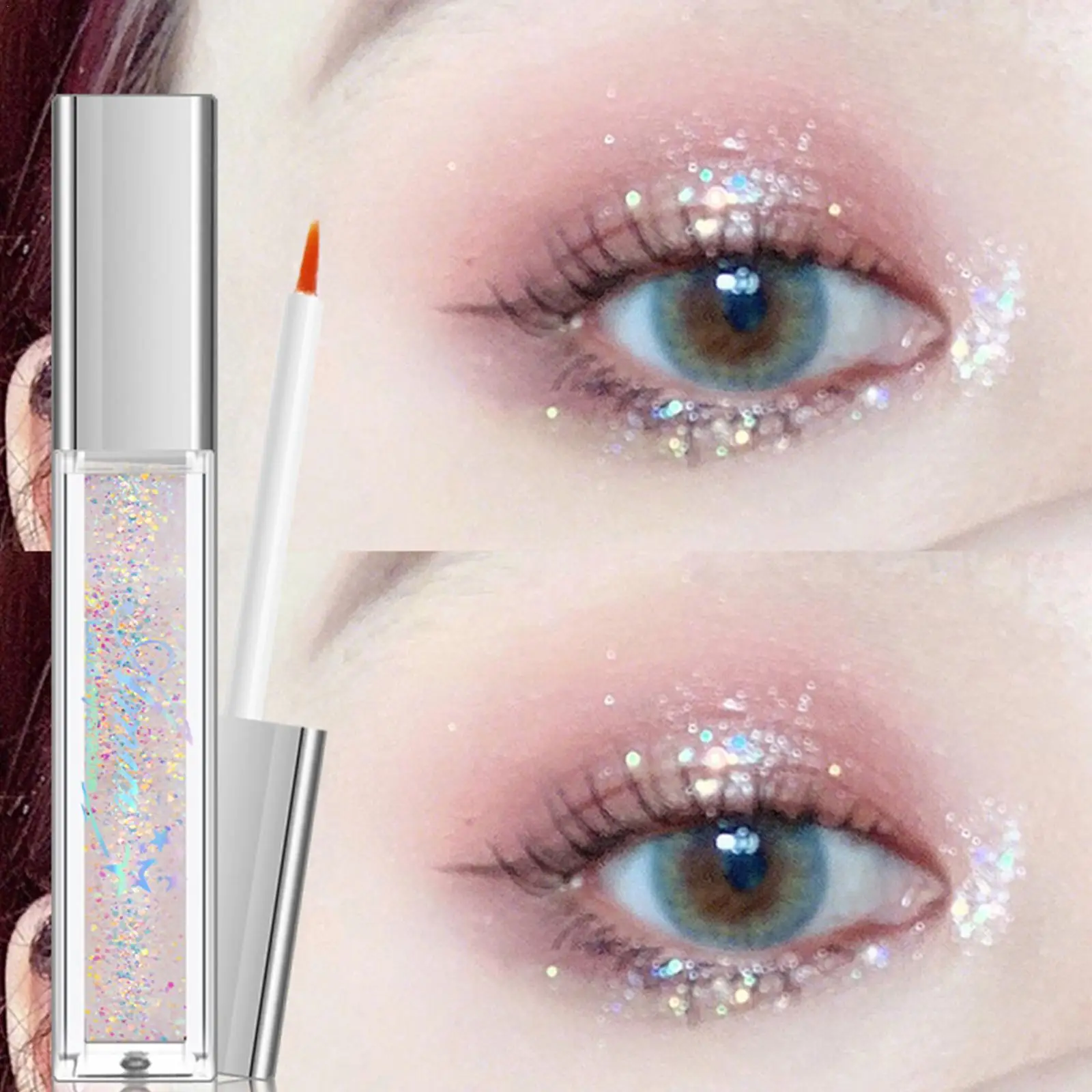 Pearlescent Shiny Eyeshadow Waterproof Long Lasting Cosmetics Diamond Shadow Liquid Makeup Highlighter Eye Glitter Pigment E5R9
Pearlescent Shiny Eyeshadow Waterproof Long Lasting Cosmetics Diamond Shadow Liquid Makeup Highlighter Eye Glitter Pigment E5R9