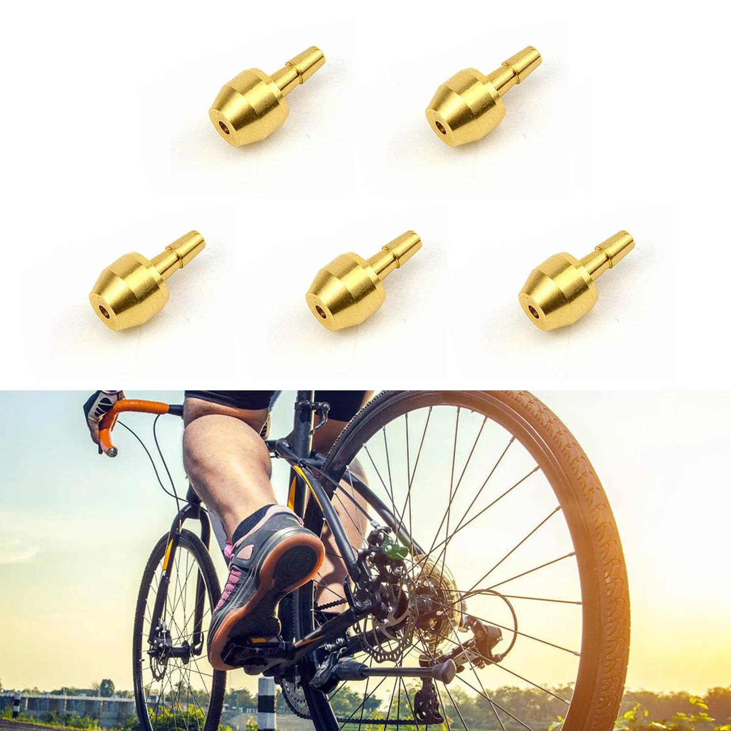 5pcs Bicycle Hydraulic Brake Olive Head Hot Sale Hose Olive/Bushing & Insert Hydraulic Brake For Hayes Bike Cycling Accessories
5pcs Bicycle Hydraulic Brake Olive Head Hot Sale Hose Olive/Bushing & Insert Hydraulic Brake For Hayes Bike Cycling Accessories
