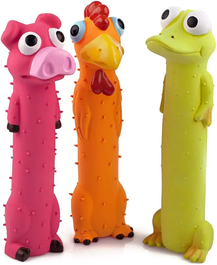 3 Paquets 9 Pouces couineur Latex pour Chien Toys Long Animal Puppy Squeak Jeu interactif pour Petits Chiens de Taille Moyenne
3 Paquets 9 Pouces couineur Latex pour Chien Toys Long Animal Puppy Squeak Jeu interactif pour Petits Chiens de Taille Moyenne