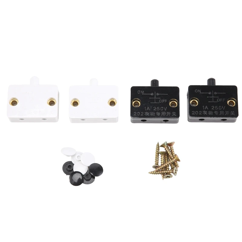 4 Pcs Cabinet Door Switch Cabinet Lamp Switch Drawers Open On Close Door For 12V 24V 110V
4 Pcs Cabinet Door Switch Cabinet Lamp Switch Drawers Open On Close Door For 12V 24V 110V