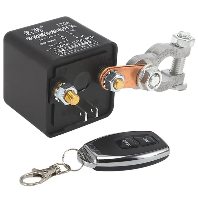 

Universal Battery Switch Relay Remote Control Battery Isolator 24V / 12V 200A Wireless Remote Control Switch Car Total Power