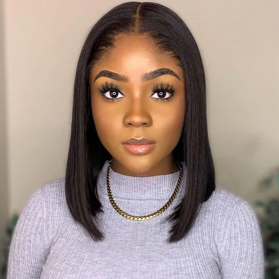 Scheherezade Deep Part Silky Straight Bob Synthetic 4x1 Lace Frontal Wigs Black Color Hair Wigs for Fashion Women Daily Wear
Scheherezade Deep Part Silky Straight Bob Synthetic 4x1 Lace Frontal Wigs Black Color Hair Wigs for Fashion Women Daily Wear
