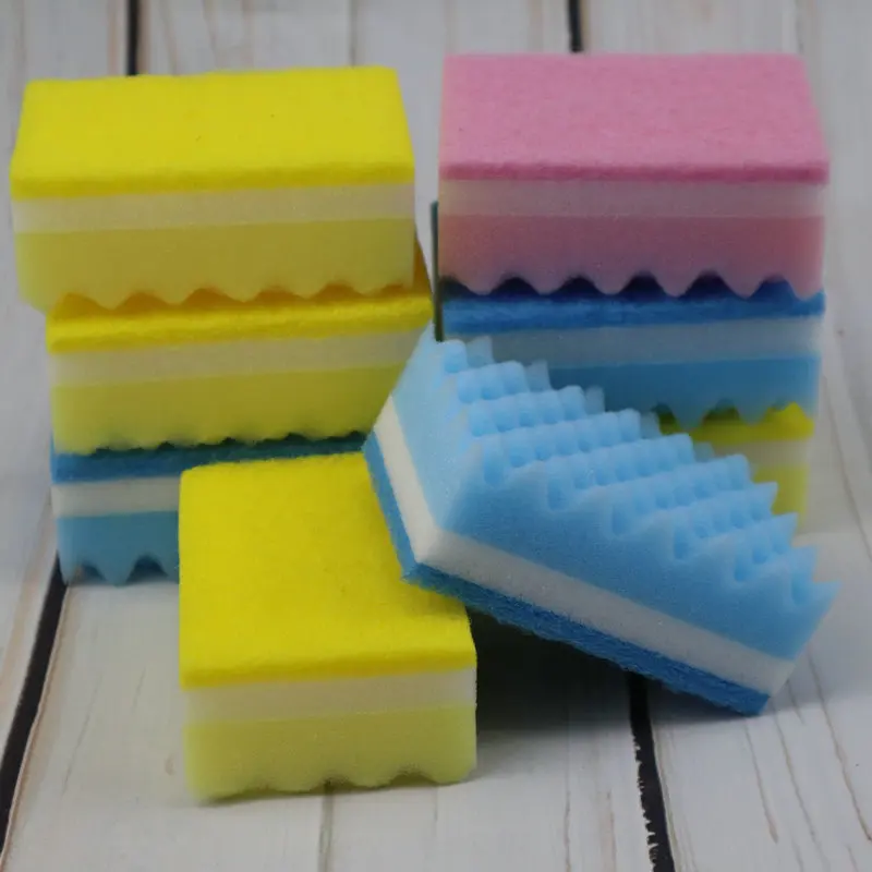 Wave-shaped Cololies Household Dishwashing Sponge Block Scouring Pad Wholesaler Sponge Wipe Kitchen Cleaning Supp
Wave-shaped Cololies Household Dishwashing Sponge Block Scouring Pad Wholesaler Sponge Wipe Kitchen Cleaning Supp