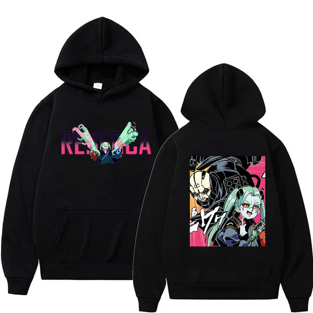 Japanese Anime Hoodie Punk 2077 Rebecca Hooded Men Women Casual Loose Print Pullover Harajuku Streetwear Men's Clothing
Japanese Anime Hoodie Punk 2077 Rebecca Hooded Men Women Casual Loose Print Pullover Harajuku Streetwear Men's Clothing