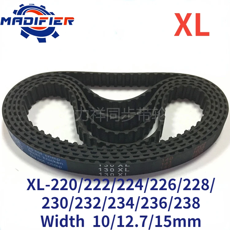 GKTOOLS 220/226/230/238 XL Timing Belt Width 10/12.7/15mm Perimeter 558.8/574.04/584.2/604.52mm Rubber Belt Inch trapezoid 
GKTOOLS 220/226/230/238 XL Timing Belt Width 10/12.7/15mm Perimeter 558.8/574.04/584.2/604.52mm Rubber Belt Inch trapezoid