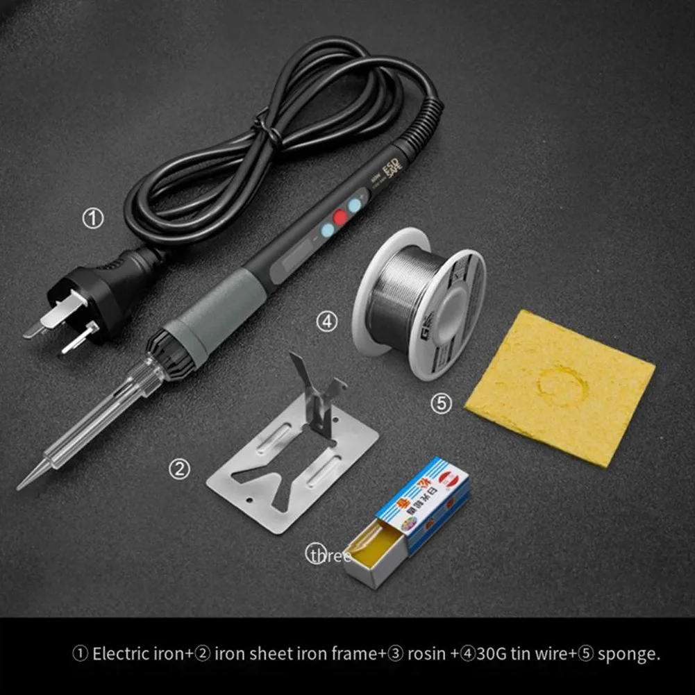 Digital Electric Soldering Iron Internal Heating Silicone Sleeve Triangle Plug Welding Constant Temperature Durable
Digital Electric Soldering Iron Internal Heating Silicone Sleeve Triangle Plug Welding Constant Temperature Durable