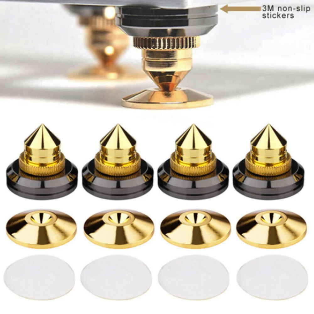 4Pcs Loudspeakers Spikes Speakers Stand Feet Foot Pad Spikes Pure Copper Gold Loudspeaker Box Spikes Cone Floor Foot Nail
4Pcs Loudspeakers Spikes Speakers Stand Feet Foot Pad Spikes Pure Copper Gold Loudspeaker Box Spikes Cone Floor Foot Nail