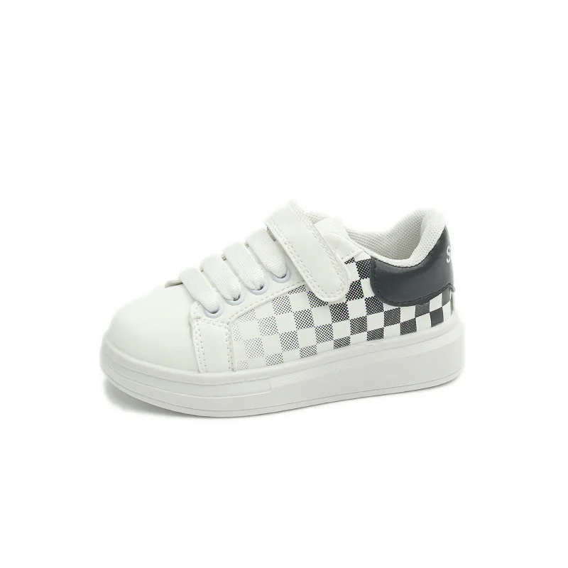 2022 Autumn New Children's White Shoes for Girls Checkerboard Kids Fashion Breathable Boys Hook & Loop Flat Casual Sport Shoes
2022 Autumn New Children's White Shoes for Girls Checkerboard Kids Fashion Breathable Boys Hook & Loop Flat Casual Sport Shoes